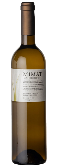 Vino Blanco Mimat Blanc Joven D.O. Penedès Giró Ribot Muscat y Malvasía de Sitges