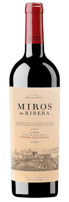 Vino Tinto Miros de Ribera Vendimia Seleccionada Crianza D.O. Ribera del Duero Tinta del País