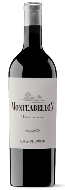 Vino Tinto Monteabellón 14 Meses Crianza 100% Tempranillo D.O. Ribera del Duero