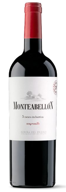 Vino Tinto Monteabellón 5 Meses Roble D.O. Ribera del Duero 100% Tempranillo