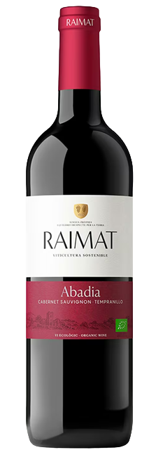 Vino Tinto Raimat Abadia Crianza Ecológico D.O. Costers del Segre Cabernet Sauvignon y Tempranillo