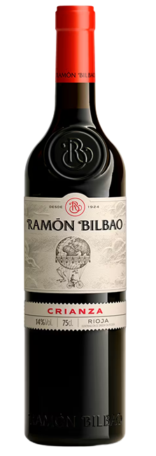 Vino Tinto Ramón Bilbao Crianza D.O.Ca Rioja 100% Tempranillo con notas de vainilla