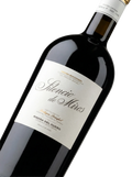 Primer plano de la etiqueta del vino tinto Silencio de Miros, D.O. Ribera del Duero.