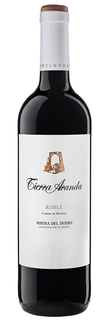 Vino Tinto Tierra Aranda Roble D.O. Ribera del Duero 100% Tinta del País uva Tempranillo