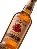 Detalle etiqueta Kentucky Straight Bourbon Whiskey Four Roses Authentic Since 1888 Kentucky USA