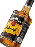 Detalle etiqueta Jim Beam Honey Real Honey Liqueur Kentucky Straight Bourbon A Hint of Sweetness