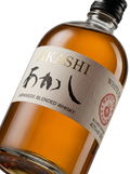 Detalle etiqueta Blended Japanese Whisky Akashi White Oak Eigashima Shuzo Japón