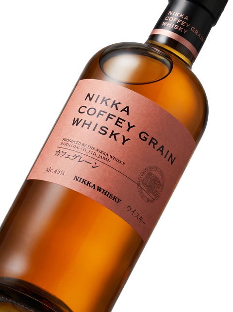 Detalle etiqueta Japanese Grain Whisky Nikka Coffey Grain Nikka Whisky Distilling Co Japón