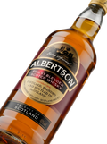Detalle etiqueta Finest Blended Scotch Whisky Albertson Extra Special Product of Scotland Lochside