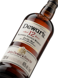 Detalle etiqueta Blended Scotch Whisky Dewar's 12 Years Double Aged Extra Smoothness John Dewar Sons Escocia