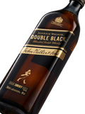 Detalle etiqueta Blended Scotch Whisky Johnnie Walker Double Black Intense Smoky Smooth Escocia