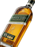 Detalle etiqueta Blended Malt Scotch Whisky Johnnie Walker Green Label 15 Years Ahumado Maltoso Escocia