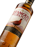 Detalle etiqueta Blended Scotch Whisky The Famous Grouse Rich Rounded Sweetness Matthew Gloag Escocia