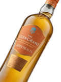 Detalle etiqueta Speyside Single Malt Scotch Whisky Glen Grant Arboralis Miel Fruta Seca Especias