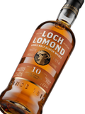 Detalle etiqueta Highland Single Malt Scotch Whisky Loch Lomond 10 Years Non Chill Filtered Destilería 1814