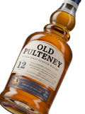 Detalle etiqueta Highland Single Malt Scotch Whisky Old Pulteney 12 Years Maritime Malt