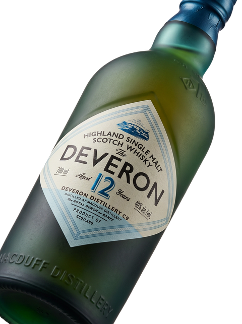 Detalle etiqueta Highland Single Malt Scotch Whisky The Deveron 12 Years Old