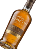 Detalle etiqueta Highland Single Malt Scotch Whisky Tomatin Legacy The Softer Side of the Highlands